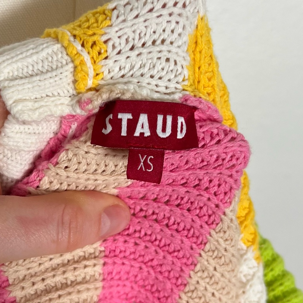 STAUD Seashore Ribbed Knit Tank Midi Dress - Picture 3 of 9